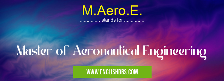 M.Aero.E.