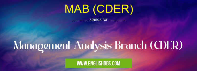 MAB (CDER)