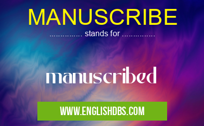 MANUSCRIBE