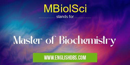 MBiolSci