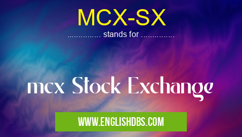 MCX-SX