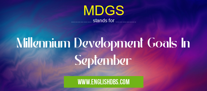 MDGS