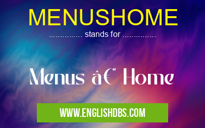 MENUSHOME