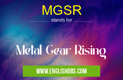 MGSR