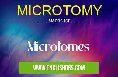 MICROTOMY