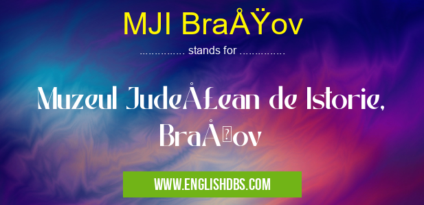 MJI BraÅŸov