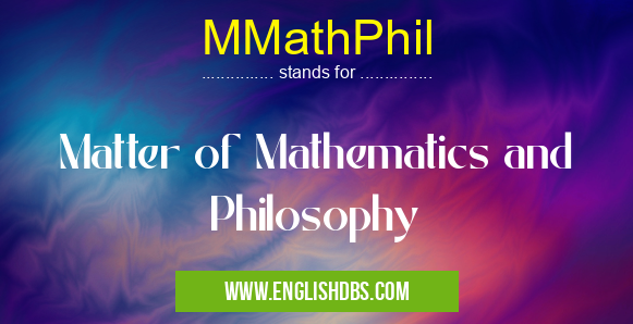 MMathPhil