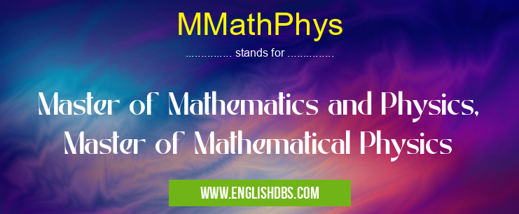 MMathPhys