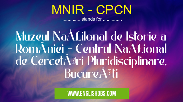 MNIR - CPCN