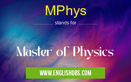 MPhys