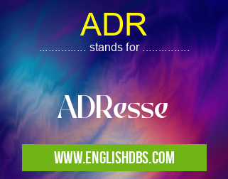 ADR