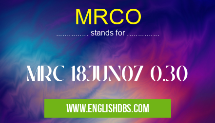 MRCO