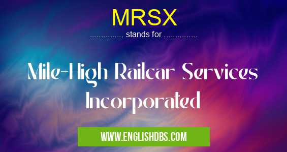 MRSX