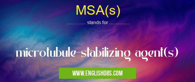 MSA(s)