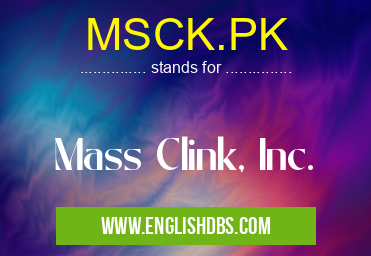 MSCK.PK