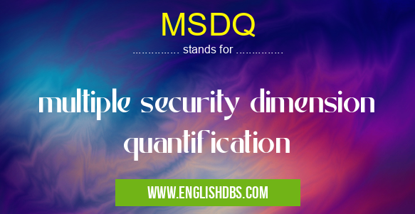 MSDQ