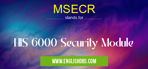 MSECR