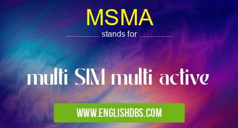 MSMA