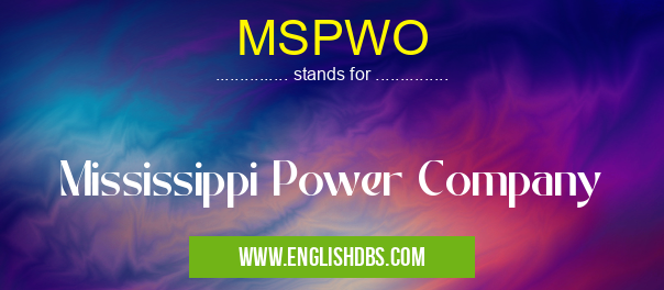 MSPWO