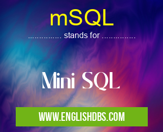 mSQL