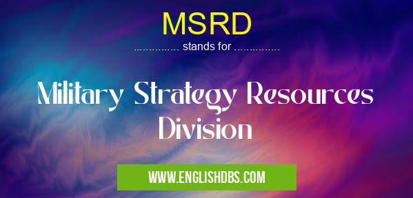 MSRD