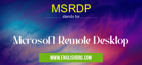 MSRDP