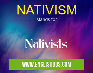 NATIVISM