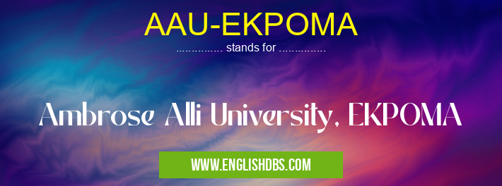 AAU-EKPOMA