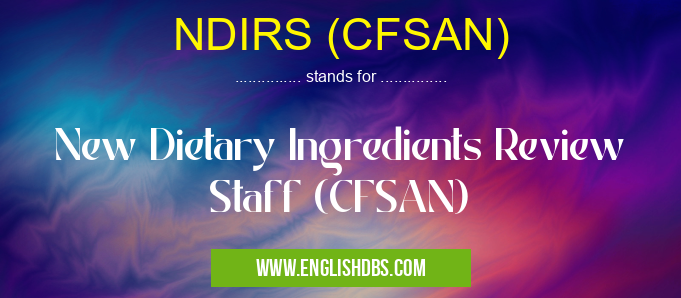 NDIRS (CFSAN)