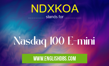 NDXKOA