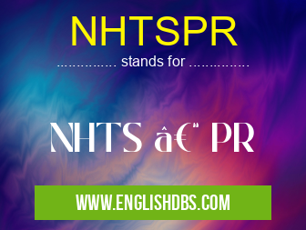 NHTSPR