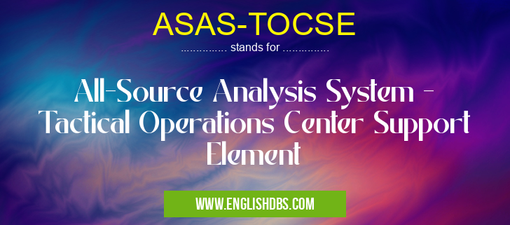 ASAS-TOCSE