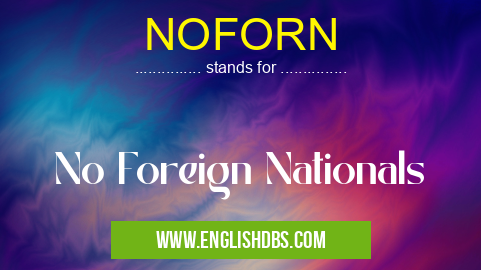 NOFORN