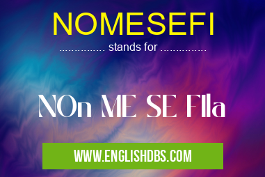 NOMESEFI