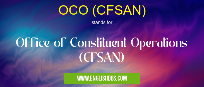 OCO (CFSAN)