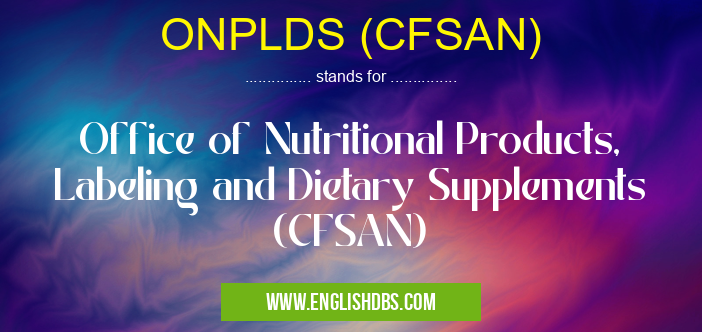 ONPLDS (CFSAN)