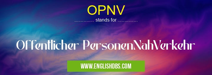 OPNV