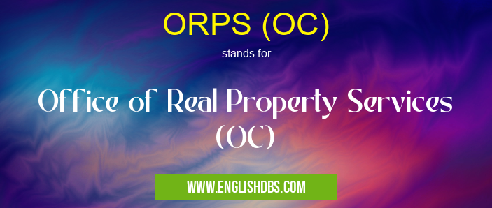 ORPS (OC)