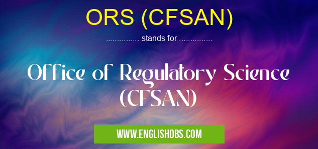 ORS (CFSAN)