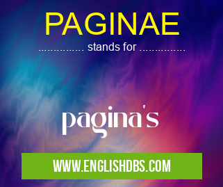 PAGINAE