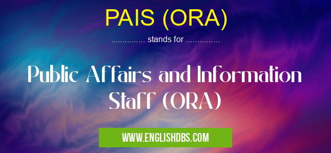 PAIS (ORA)