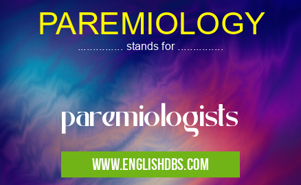 PAREMIOLOGY