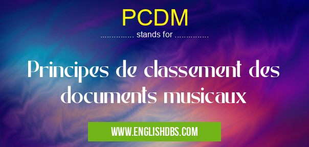 PCDM