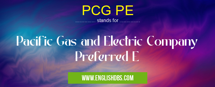 PCG PE