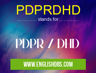 PDPRDHD