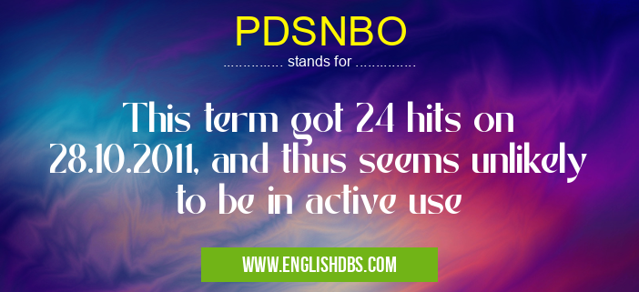 PDSNBO