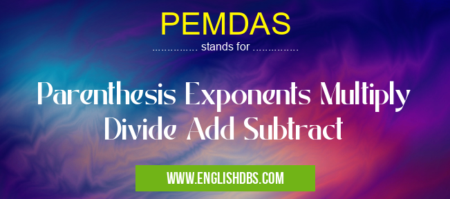 PEMDAS