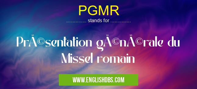 PGMR