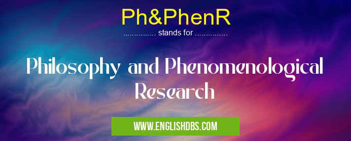 Ph&PhenR