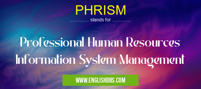 PHRISM